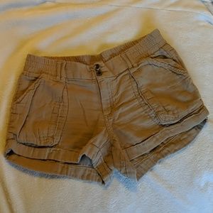 Tan cotton shorts